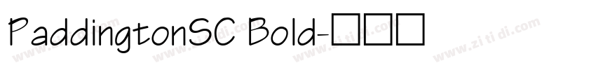 PaddingtonSC Bold字体转换